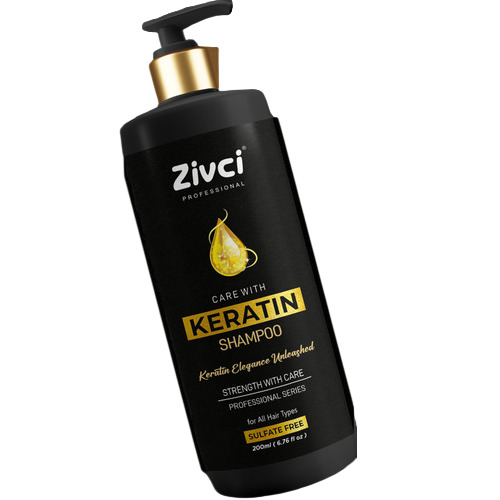 Vegan Sulfate Free Keratin Hair Shampoo - Cream Form , Removes Impurities, Unclogs Scalp Pores, Moisturizes Hair & Scalp, Reduces Dandruff