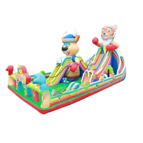 Commercial Water Slide Inflatable Bouncer Jumping Castle For Kids - Material: Pvc