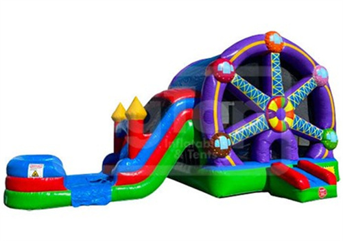 Inflatable Kids Jumping Castle With Slide - Material: Pvc