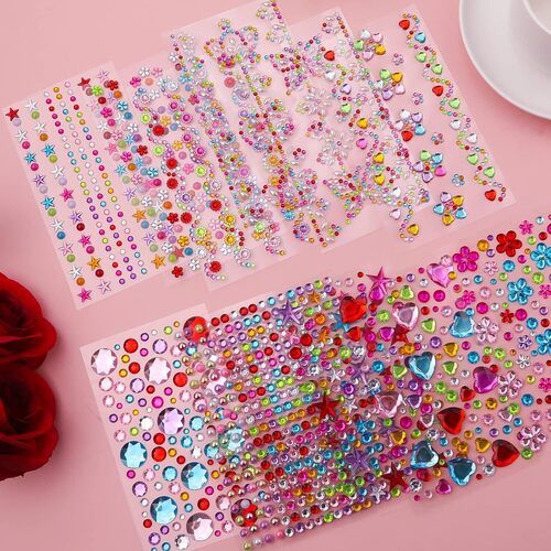 Stone Crystal Shaped Stickers