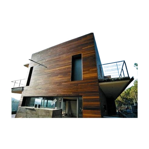 Residential Wooden House - Color: Brown