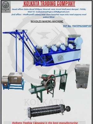 Automatic Noodle Making Machine - Stainless Steel, 220 Volt | High Efficiency, Hygienic Production, Customizable Shapes and Sizes