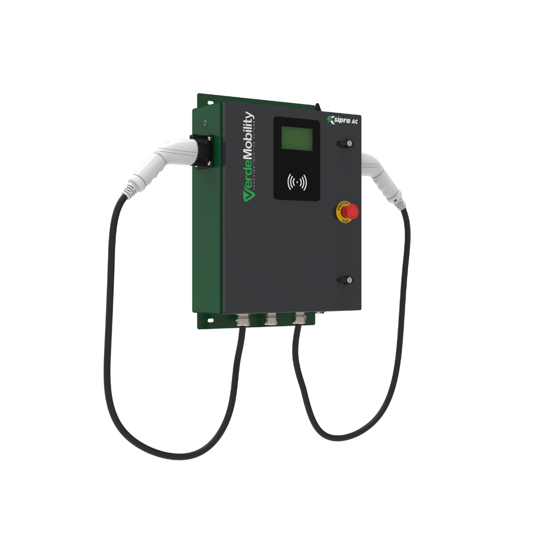 Verdemobility'S Ksipra 44 Kw Dual Gun Ac Ev Charger - Dimension (L*W*H): 80X80X80  Centimeter (Cm)