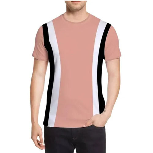 Polyester Blend T Shirt - Color: Peach