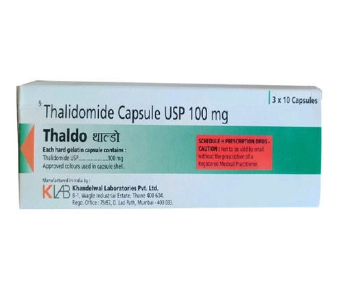 Thalidomide Capsule Usp 100Mg - Origin: Chandigarh