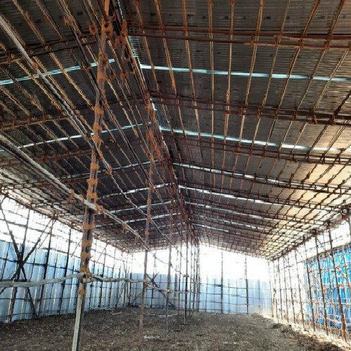 Verified Monsoon Shed Service - Polypropylene & Steel 120x30 Meters Gray 40 m Length 300 GSM Double Layer Plain Weave Clear Finish | Easy Installation 1-2 Person Capacity Aluminum Poles