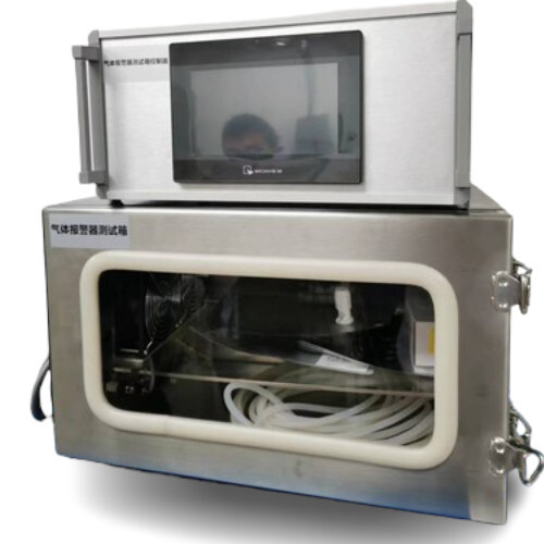 Gas Detectors Test Chamber - Stainless Steel 0.5m x 0.4m x 0.3m | 10 Specimens Adjustable Air Speed 220V AC 7" Touchscreen HMI