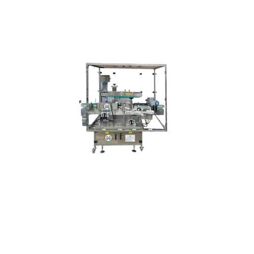 Round And Single Side Labelling Machine With Safety Interlock Cabinet