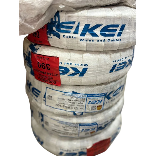 4 Sqmm 4 Core Copper Round Cable Kei 100 M - Jacket Color: Black