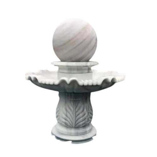 Marble Ball Fountain - Color: White