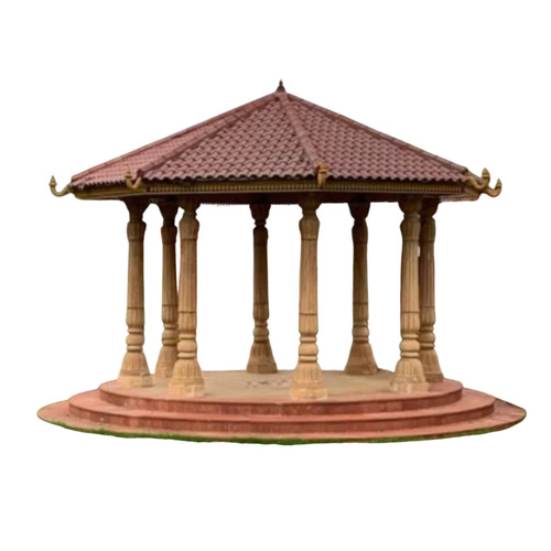 Stone Gazebo With Bench - Application: Garden