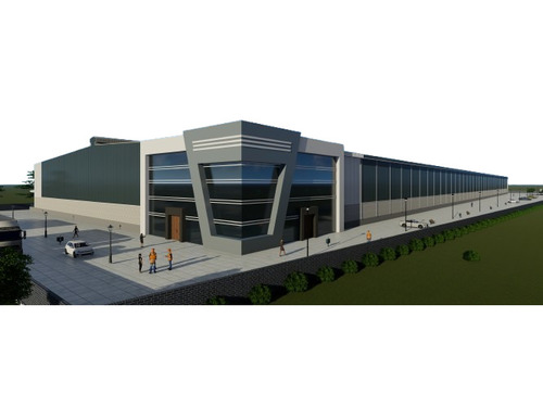 Pre Engineered Warehouse Steel Buildings Ms Fabrication - Color: Multicolor