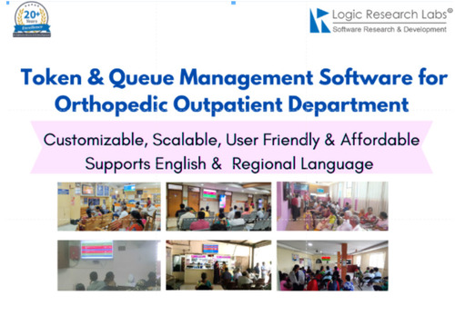 Smart Token Display Queue Management Software For Orthopedic Outpatient Clinic - Usage: Commercial