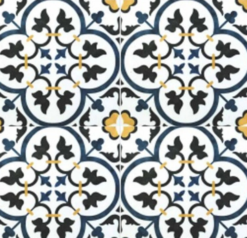 Moroccan Series Ceramic Floor Tiles - Color: Multi