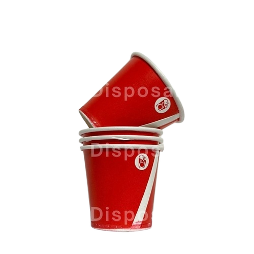 80 Ml Premium Paper Cup - Color: Red
