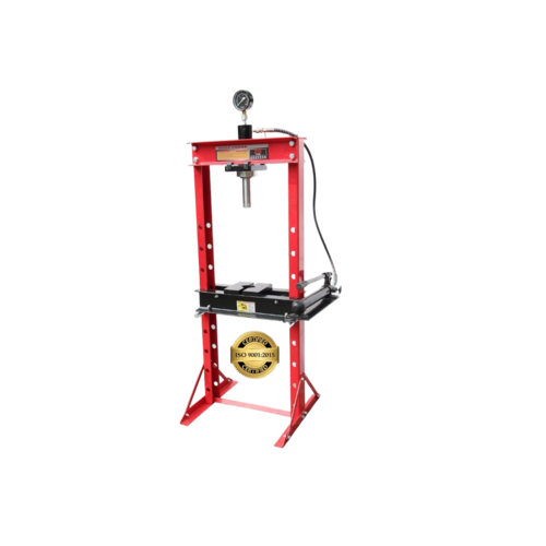 20 Ton Hydraulic Shop Press With Gauge - Color: Red