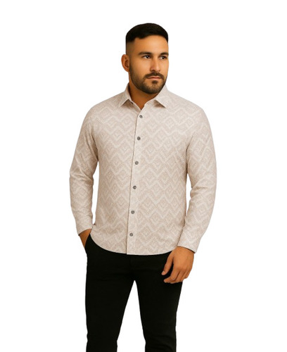 Hawkins Textured Print Shirting Fabric - Attributes: Light In Weight