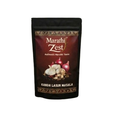 Marathi Zest Kanda Lasun Masala 500 Gm - Color: Maroon Red