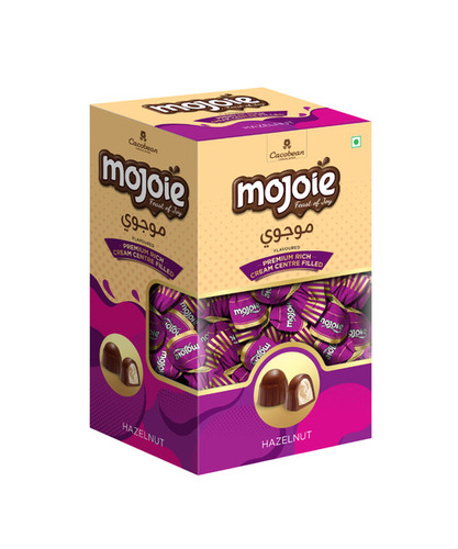 Mojoie Dome Top Twist Hazelnut Compound Chocolate Box 1 Kg - Pack Size: 1Kg