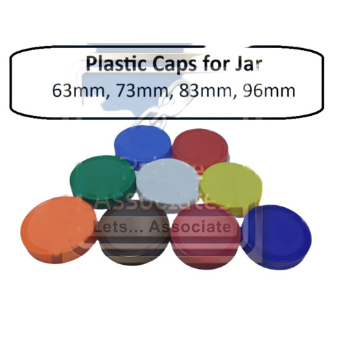 Food Grade Plastic Jar Caps - Color: Multi-Color: Red