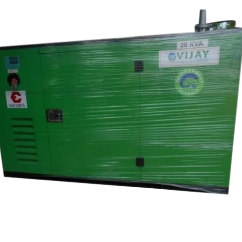 Three Phase 15 Kva Silent Dg Set - Color: Green