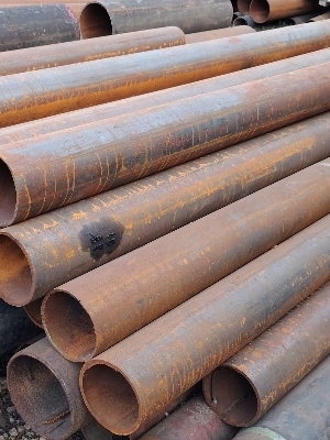 Ms Round Pipe - Iron 15 to 30 Foot Metallic Silver, Corrosion Resistant, Leakage & Moisture Resistant