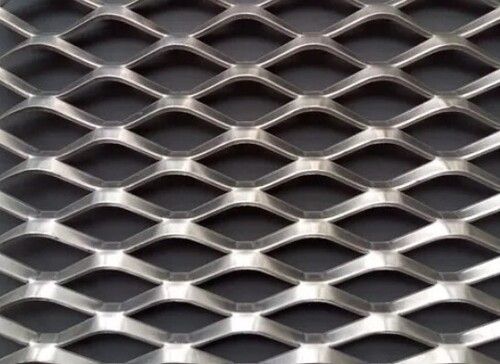 Silver Color Square Shape Metal Expanded Mesh For Industrial