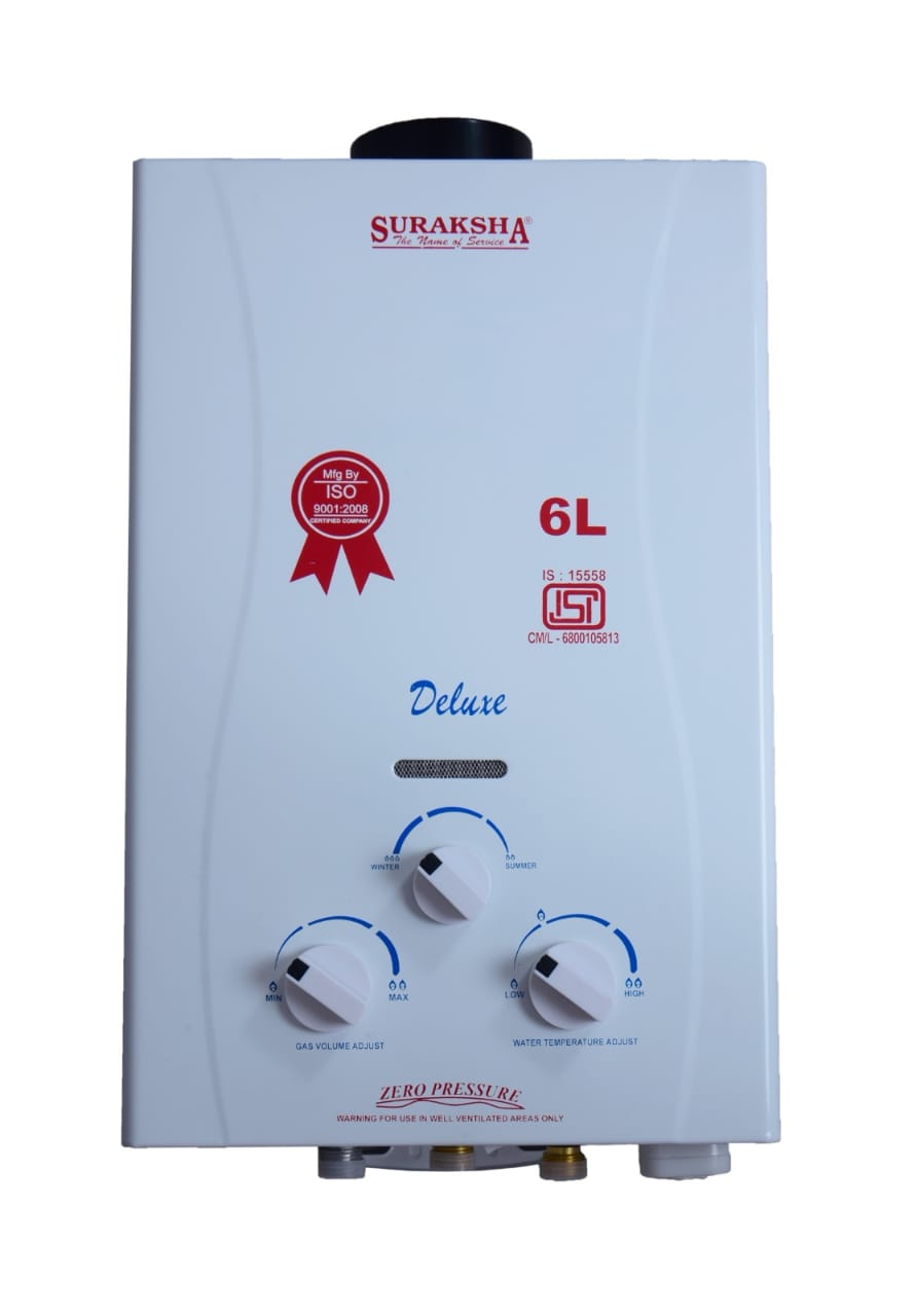 Suraksha Gas Geyser - Capacity: 6L Ltr