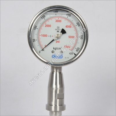 Homogenizer Gauges - Stainless Steel 100/150mm, 0 to 2000 kg/cm² Scale Range | Precision Measurement, Corrosion Resistance