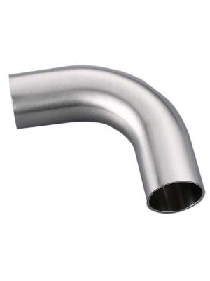 Silver Stainless Steel Dairy Pipe Elbow