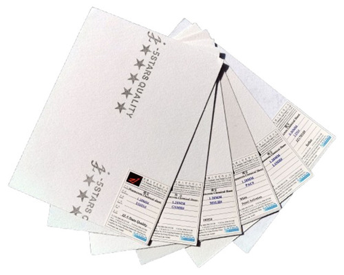 Printed Insole Sheets - Color: White