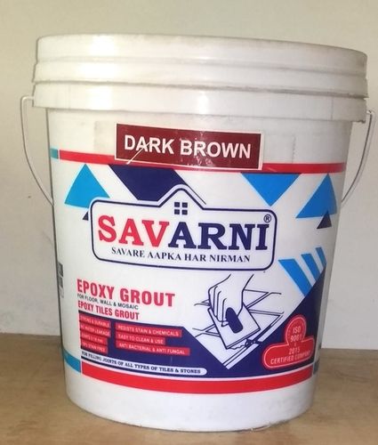 Dark Brownn Savarni Epoxy Grout Application: Construction