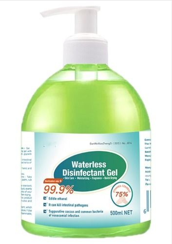 Waterless Disinfectant Gel Application: Industrial