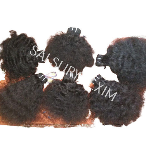 Indian Virgin Deep Curly Human Hair (Black)