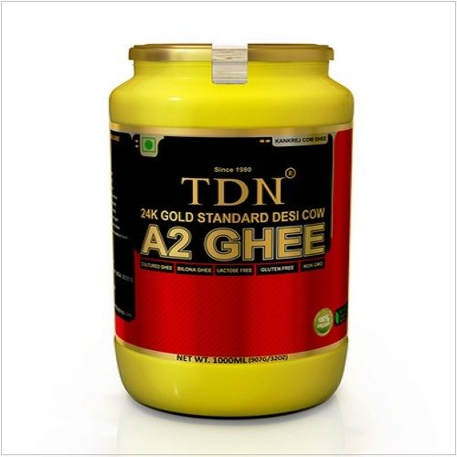 Yellow Tdn 24K Gold Standard Desi Cow A2 Ghee 1 Litre Pack