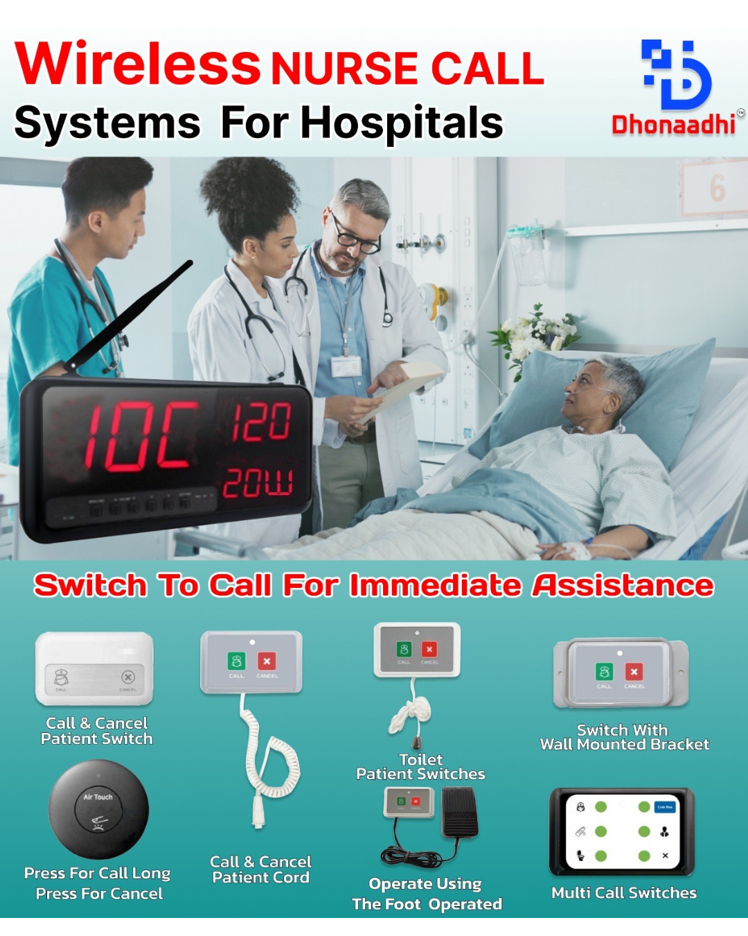 Wireless Nurse Call System with Less Maintenance