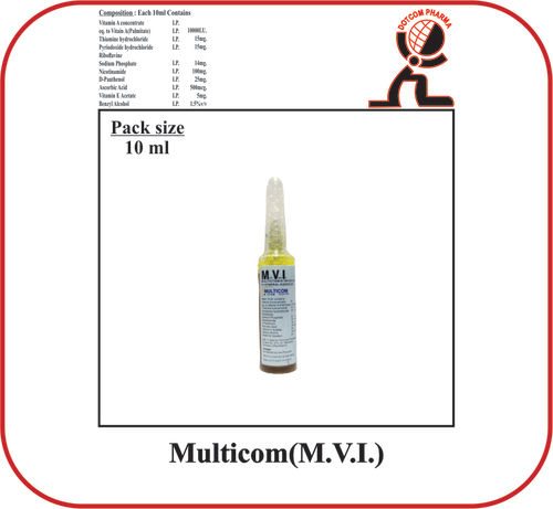 Multicom (Multivitamin) Injection 10Ml Ingredients: Solution Compound