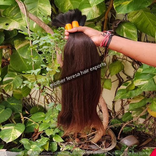 Natural Brown Colour Indian Tangle Free Full Cuticle Remy Hair Extension