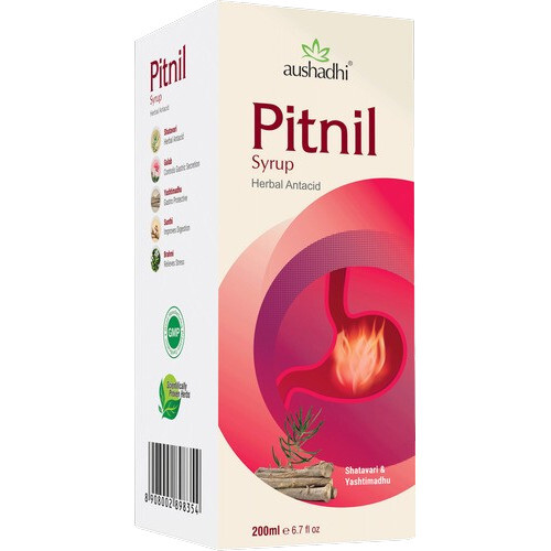 Herbal Hyper Acidity Care Syrup - Rose Flavour Herbal Antacid | Quick Relief Digestion Support Gas Reduction