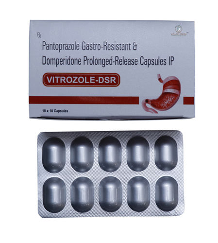 Vitrozole-DSR Pantoprazole Gastro Resistant And Domperidone Prolonged Release Capsules