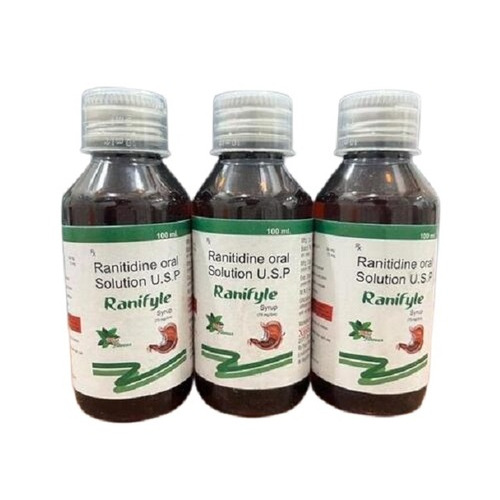 Ranitidine Syrup - 100ml | Treats Stomach, Intestine, Throat Ulcers, Doctor Prescribed Dosage