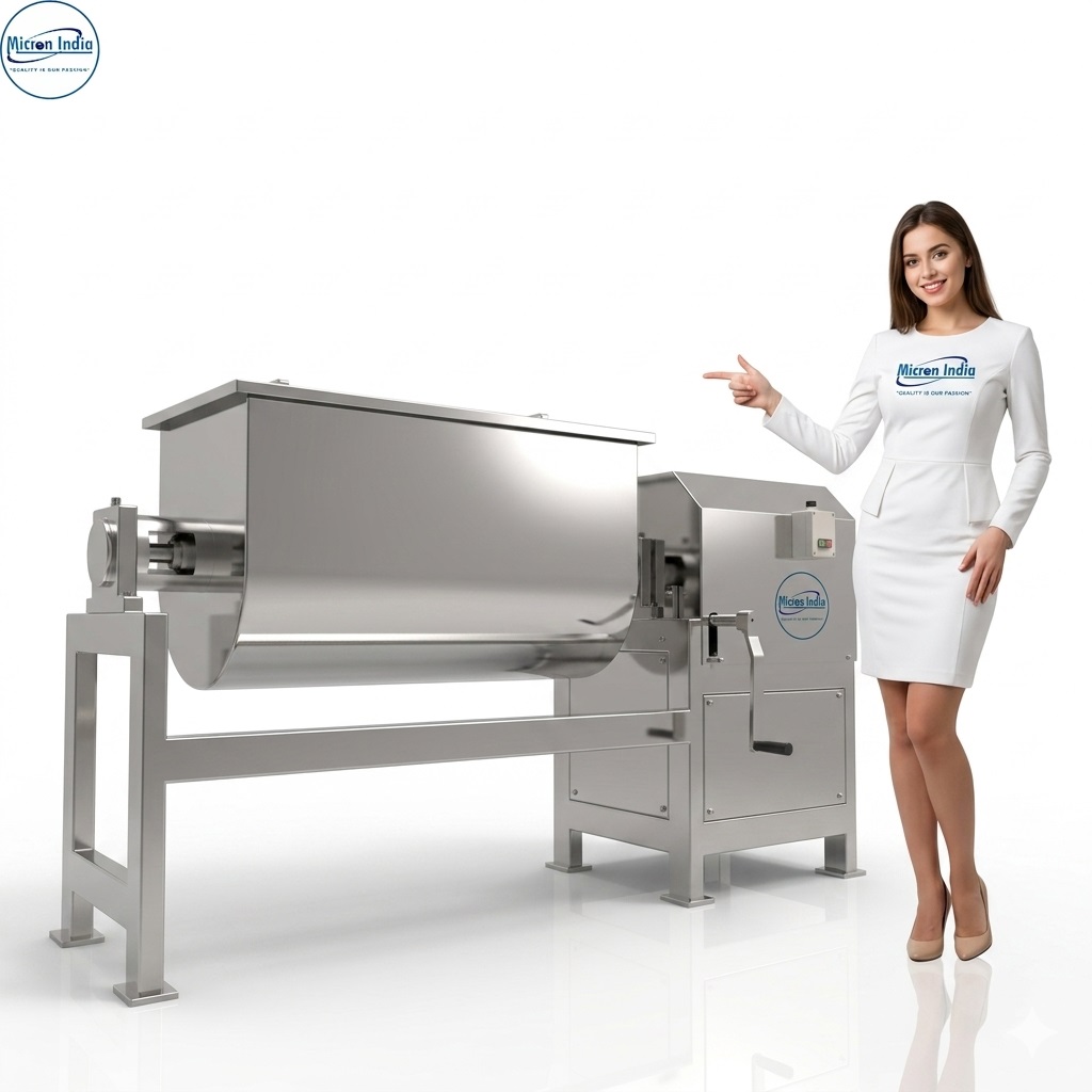 High Speed Mass Mixture Machine - Metal, Silver | Homogeneous Blend, Large-scale Production, Consistent Composition