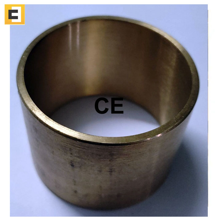 Cast Bronze Flanged Bushes - Multiple Sizes, Polished Golden Finish | Tin Bronze Composition, Durable Copper Casting, 80 HRB Hardness, Corrosion Resistant for Industrial Use