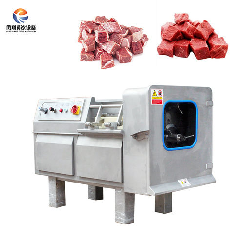 Automatic frozen meat dicing machine