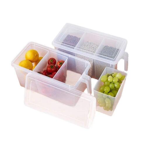 7673 36 Grids Clear Plastic Organizer Box with Adjustable