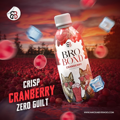 Brobond Cranberry Non Alcoholic Beer - Alcohol Content (%): 0.0%