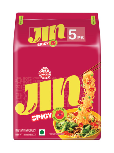 Jin Ramen Instant Noodles Pack Of 5 - Pack Size: 600G