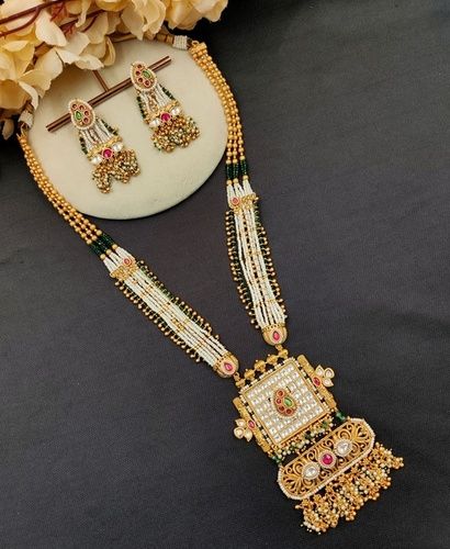 Traditional Grace Polki Necklace Set 