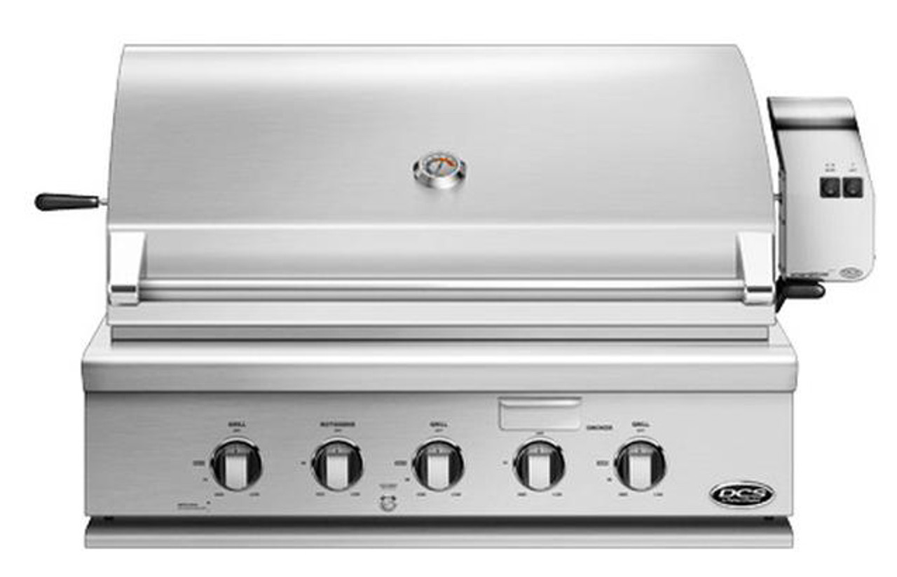 DCS 36" Stainless Steel Traditional Built-In Natural Gas Grill With Rotisserie (BBQSUPPLIESDEPOT)