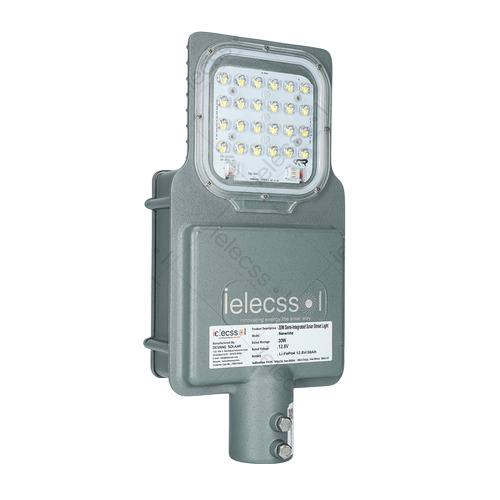 50W Semi Integrated Solar Led Street Light - Color: Gray